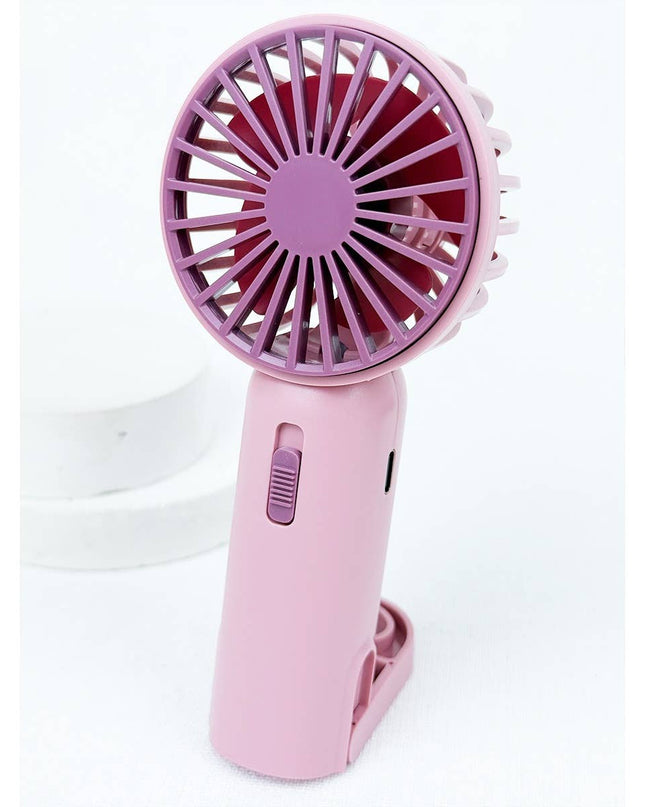 Portable Hand Fan with Pull out Stand