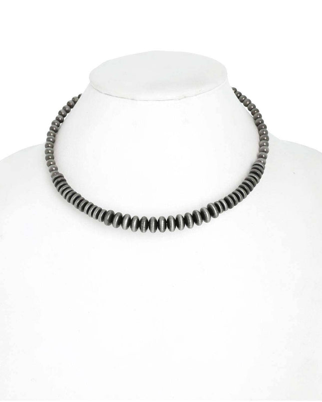 Western Navajo Pearl Beaded Collar Necklace