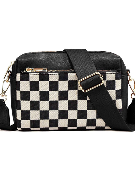 Jessie Mixed Media Camera Crossbody Bag