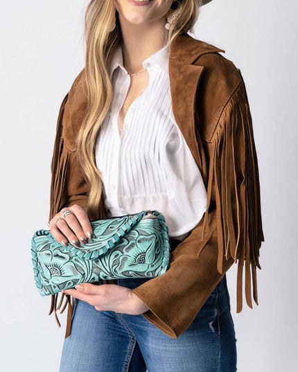 ADBG1203 Sunglass Case Genuine Western Leather Women Bag