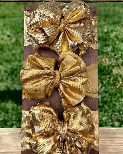 Metallic Big Tassel Printed Baby Fashion Headband