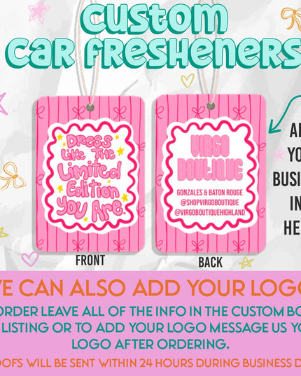 Mama checkered print felt car fresheners 