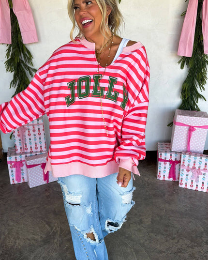JOLLY & MERRY OVERSIZED PULLOVER
