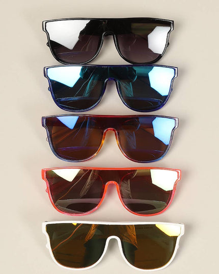 Kid's Flat Top Square Frame Sunglasses