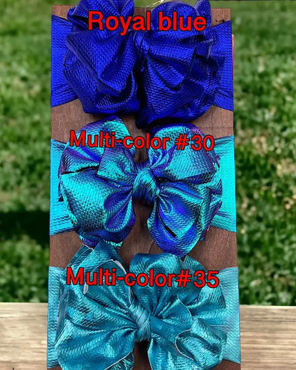 METALLIC BIG TASSEL PRINTED HEADBAND.  HB30M-2