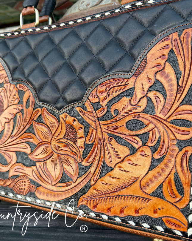 Laney Tooled Leather Handbag