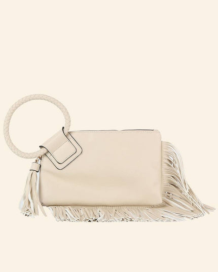 Fringe Cuff Clutch Tassel Wristlet Clutch Bag