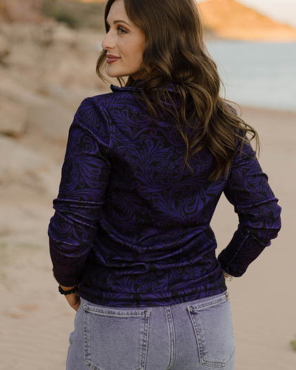 Tailgate Party Pullover Purple & Black