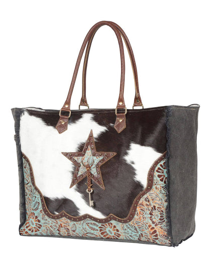 Star Western Cowhide Travel, Overnight Myra Weekender Bag
