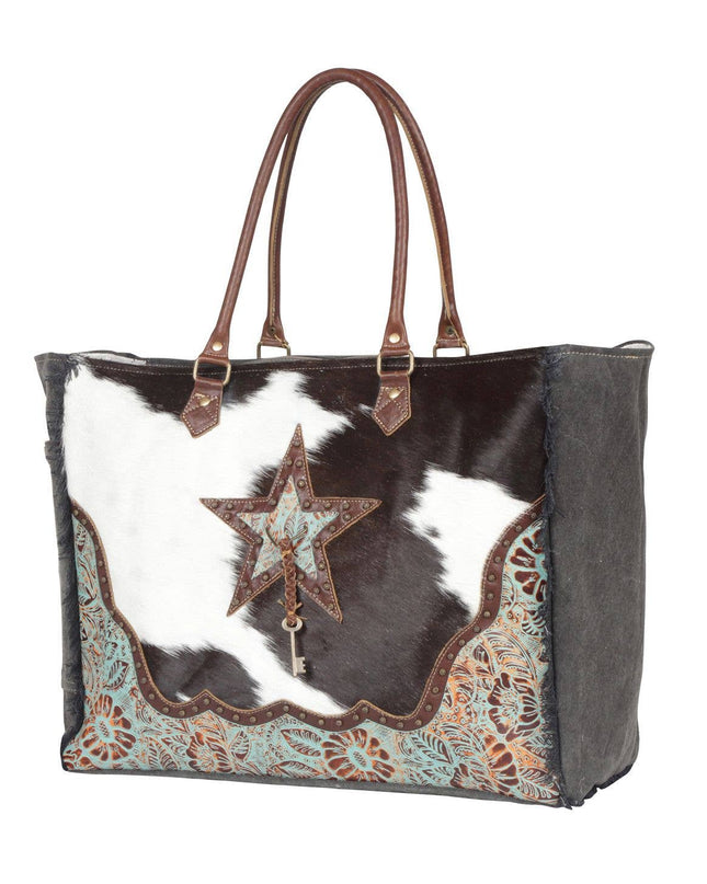 Star Western Cowhide Travel, Overnight Myra Weekender Bag