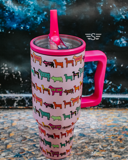 Stock Show Vibes 40oz Flip TopTumbler