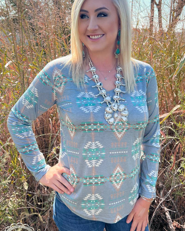 Alamo Heights Gray Top