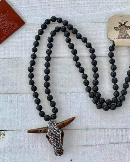 Steer Head Necklace