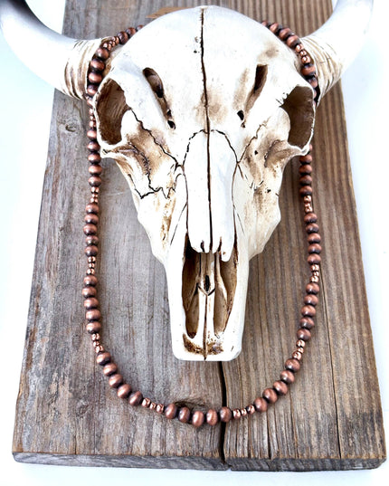 Western Style Navajo Pearl Bead Necklace