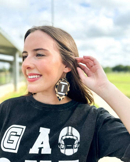 Stadium Spirit Football Earrings