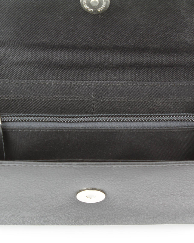 Women’s Grey Aztec Leather Clutch Wallet ABLW 18-2503