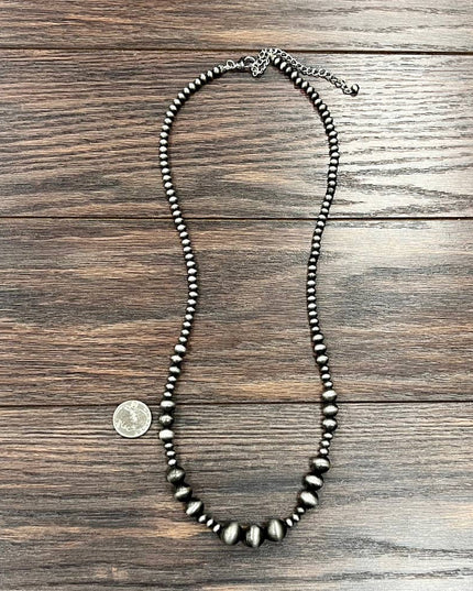 738912, Handmade 30" Navajo Bead Necklace