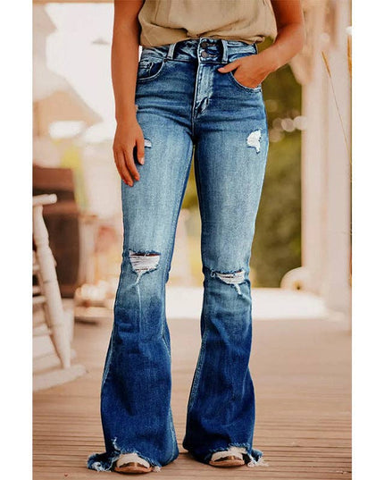 Stella Flared Washed-Out Jeans