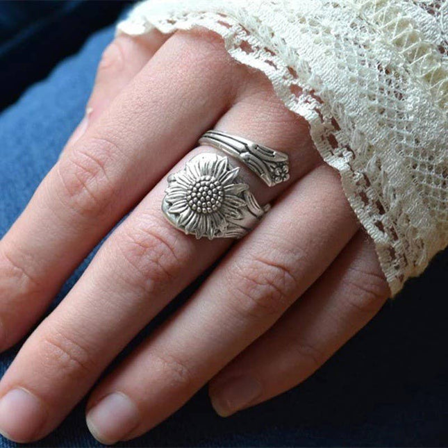VINTAGE BOHO FLORAL STATEMENT RINGS | 40R129