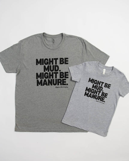 Western Graphic ‘Mud or Manure" Grey Toddler/Youth Tee