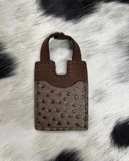 Leather Boot Wallet With Snap Strap