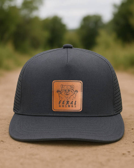 "Feral Animal" Raccoon Trucker Hat for Outdoor Nature Kids