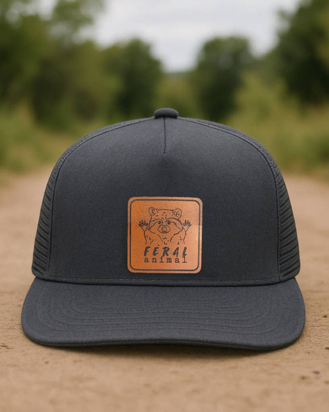 "Feral Animal" Raccoon Trucker Hat for Outdoor Nature Kids