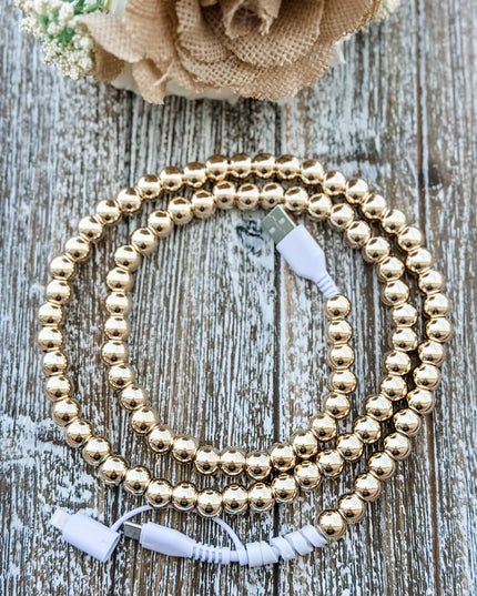 Candy "Gold Beads" 2 in 1 Phone Charger