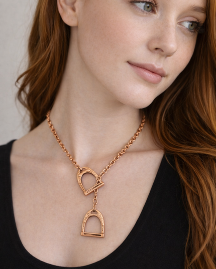 The Open Range Stirrup Necklace