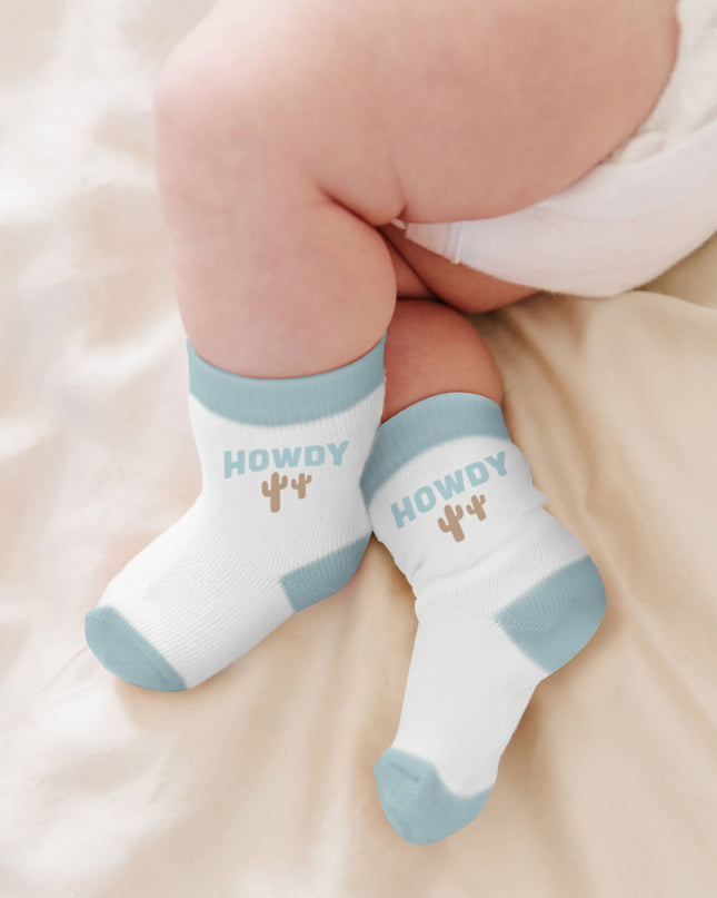 Baby Socks Trio Howdy Partner Blue