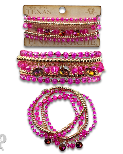 Rhinestone drops bracelet
