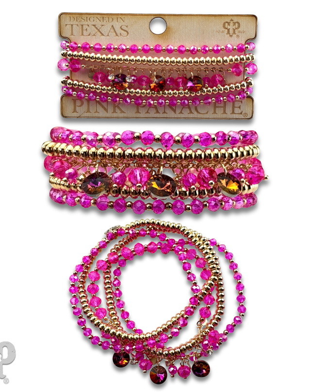 Rhinestone drops bracelet
