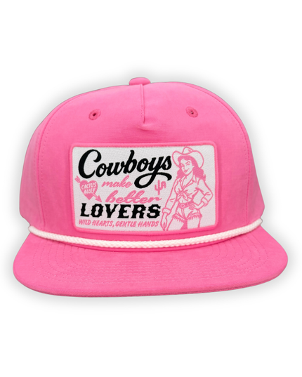 "Lovers" - CA 256 Pink/White Rope, Snapback Cap