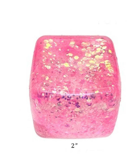 Viral Glitter Ice Cube Squishy Toy