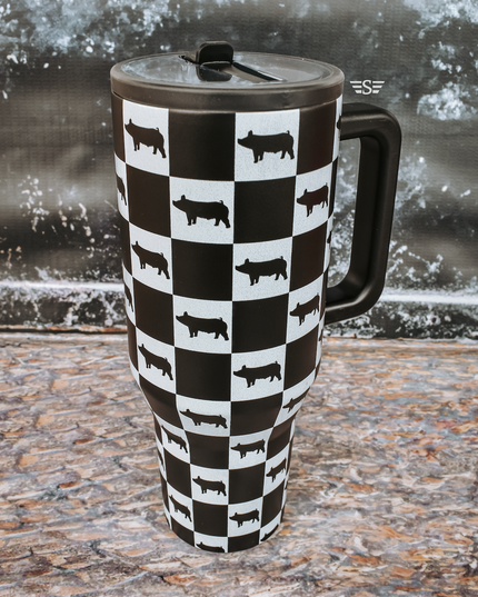 Checked Show Animal 40oz Cup