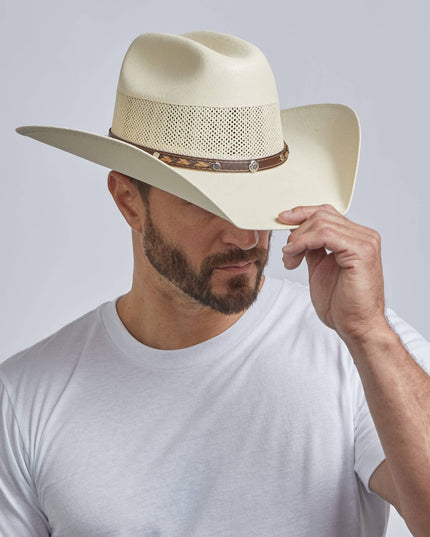 Western Straw Cowboy Hat - Style Austin| Open Sizing 12