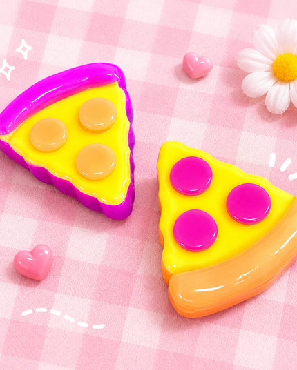 ADORABLE NEON  PIZZA SQUISHY TOY