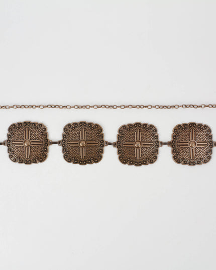 Women’s Medallion Chain Belt with Cross Design ABB MLT 1010