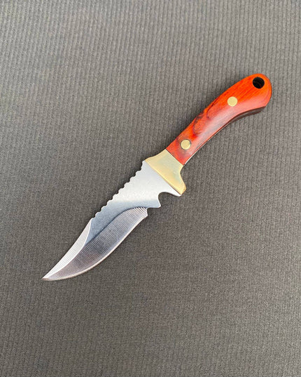 Portable Wooden Handle Mini Stainless Steel Knife With Cover