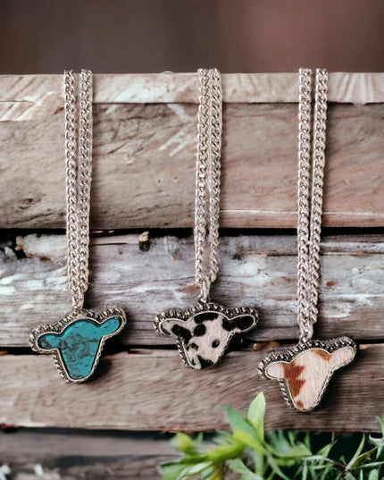 A Bit Dainty Cow Head Necklace