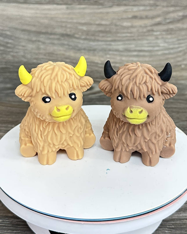 Cute Highland Cow Squishy Stress Relief Toy