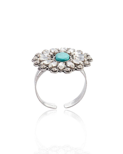 Jeweled Prairie Flower Bracelet