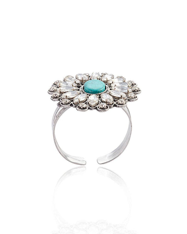 Jeweled Prairie Flower Bracelet