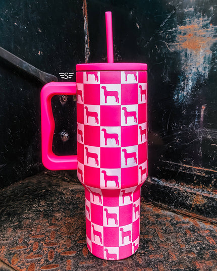 Checked Show Animal 40oz Cup