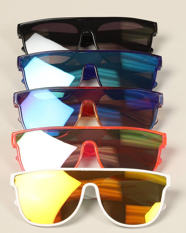 Kid's Flat Top Square Frame Sunglasses