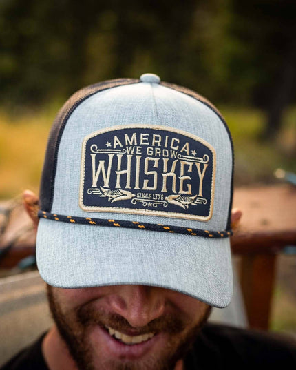 We Grow Whiskey Hat-Gray