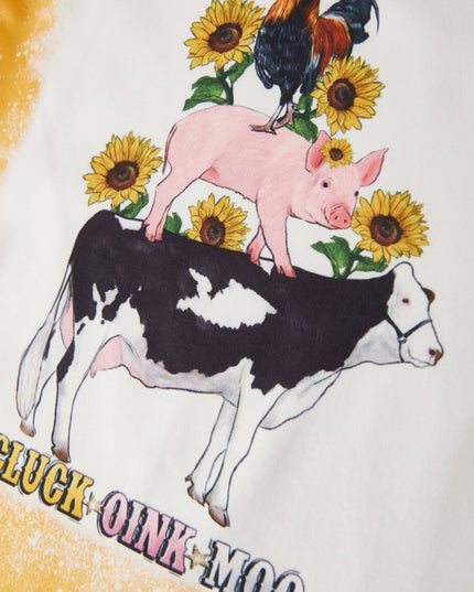 Girls Western Cow Leopard Print Cow Six-Piece Set