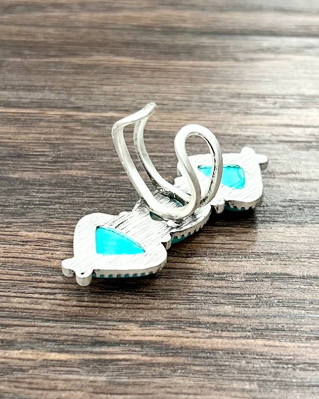 750434, 2" Navajo Turquoise Ring, Brass Adjustable Band