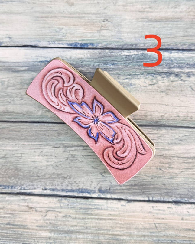WESTERN PRINT HAIR CLIP