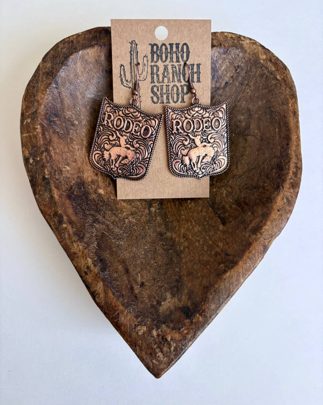 Western RODEO Pendant Dangle Earrings